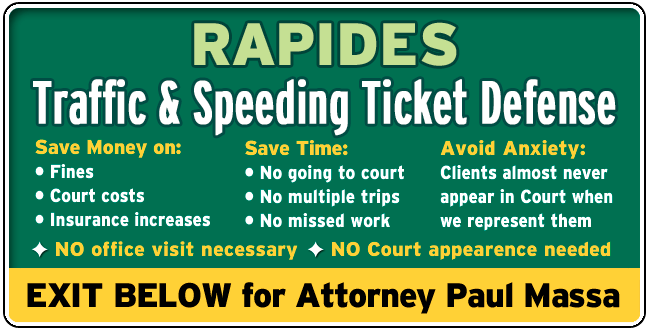 Rapides Parish Traffic Ticket Lawyer/Attorney Paul M. Massa | FREE Consultation